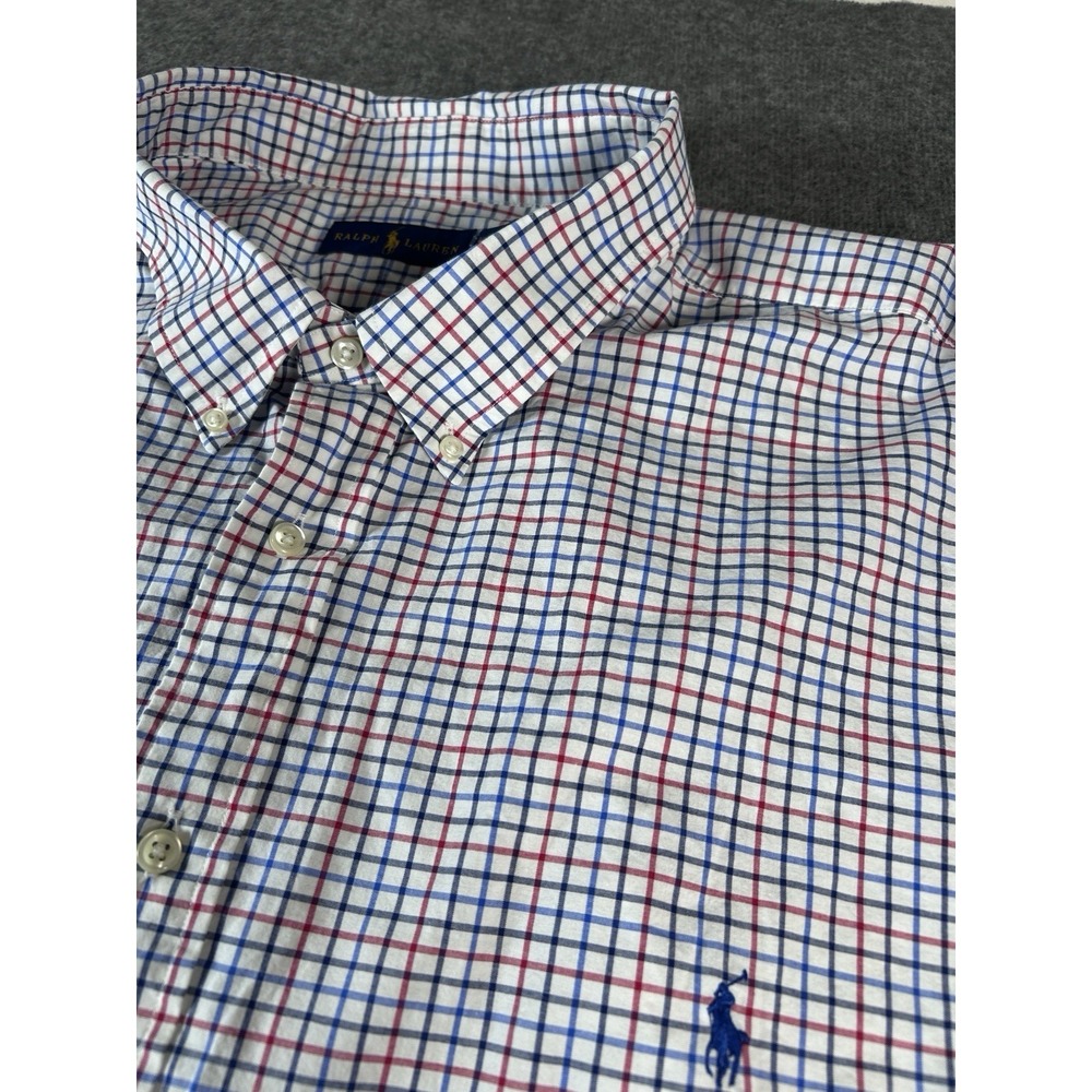 Polo Ralph Lauren Men's‎ Sz. 4XB Big Plaid Check Long Sleeve Button Pony